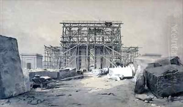 Construction of the Euston Arch - view 1