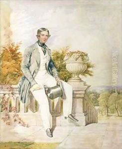 Portrait of a Seated Gentleman on a Terrace