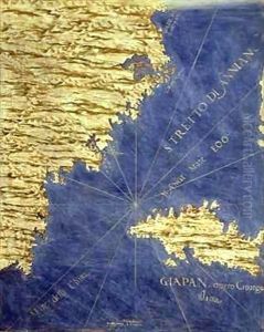 Map of Sixteenth Century Japan by Egnazio Stefano and Danti Bonsignori