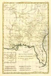 Louisiana and Florida by Charles Marie Rigobert Bonne