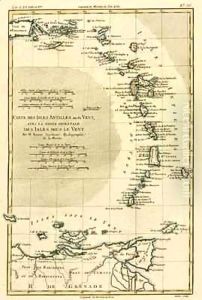 The Lesser Antilles or the Windward Islands, with the Eastern part of the Leeward Islands