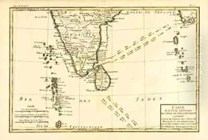 Southern India and Ceylon by Charles Marie Rigobert Bonne