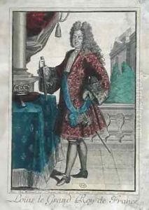 Louis XIV (1638-1715) King of France by Jean Baptiste Bonnart