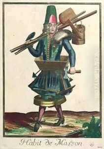The Mason's Costume by Family of Engravers Bonnart