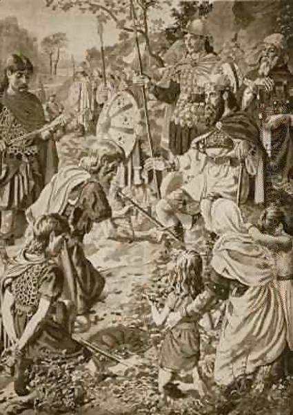 The Submission of Guthrum to King Alfred - view 1