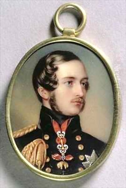 Portrait Miniature of Prince Albert (1819-61) by Henry Pierce Bone