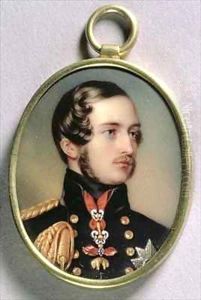 Portrait Miniature of Prince Albert (1819-61) by Henry Pierce Bone