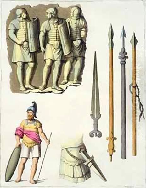 Uniform and weapons of Roman legionaries - view 1