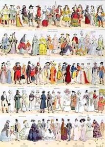 Pictorial history of clothing in France from the seventeenth century up to 1925 by Louis Bombled