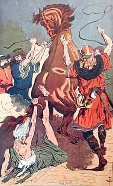 The Execution of Queen Brunhilda - view 1