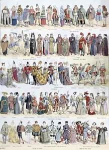 Pictorial history of clothing in Ancient Gaul and in France up to the beginning of the seventeenth century