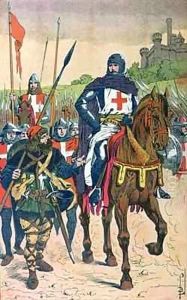 Departing for the Crusades by Louis Bombled