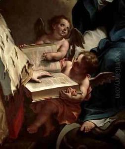Venice on her Knees in front of the Virgin 2 by Sebastiano Bombelli