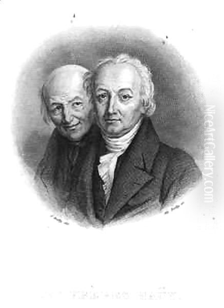 The Hauy Brothers: Rene-Just (1743-1822) and Valentin Hauy (1745-1822) - view 1