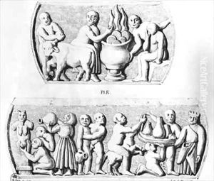 Gnostic Eucharist, copy of gnostic caskets by Julien Leopold Boilly