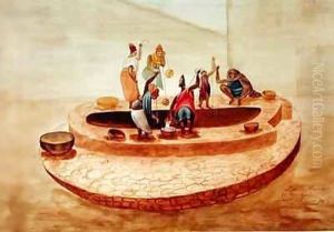 Black women at the Bambara well on Goree Island by David Boilat