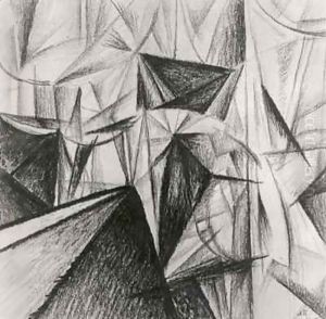 Rayonnist Composition (Rhythmic Composition) by Alexander Konstantinovich Bogomazov