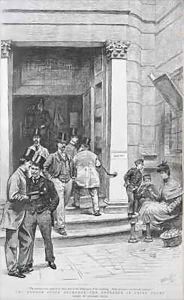 Stock Exchange Entrance in Capel Court by William Lockhart Bogle