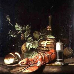 Still life with lobster by Giovanni Boggi