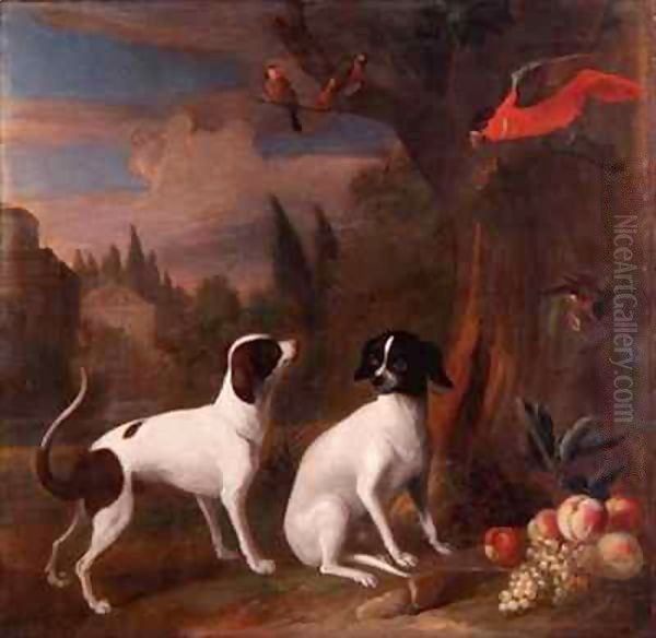 Two Dogs in a Landscape - view 1
