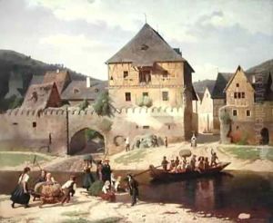 After the Hay Harvest by Christian Eduard Boettcher
