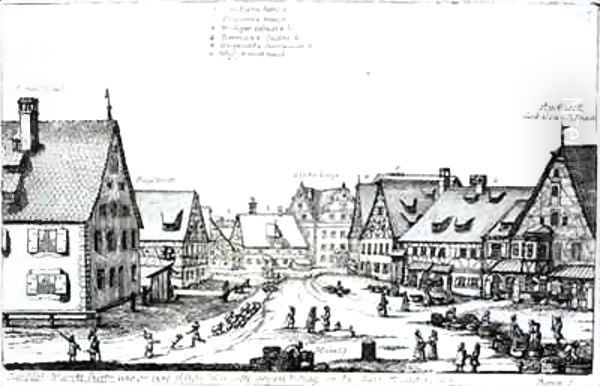 German Market town - view 1