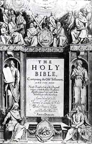 Frontispiece to 'The Holy Bible' - view 1