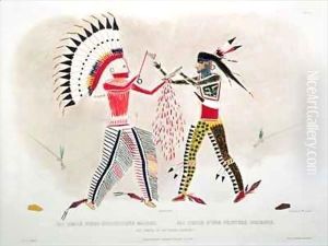 Facsimile of an Indian Painting by Karl Bodmer