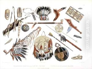 Indian Utensils and Arms by Karl Bodmer