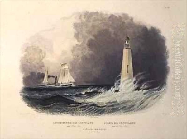 Cleveland Lighthouse on the Lake Erie - view 1