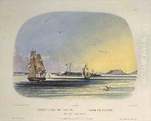 Boston Lighthouse by Karl Bodmer