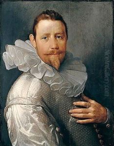 Portrait Of A Gentleman, Possibly Pieter Woutersz. Van Stompwijck by Cornelis Cornelisz Van Haarlem