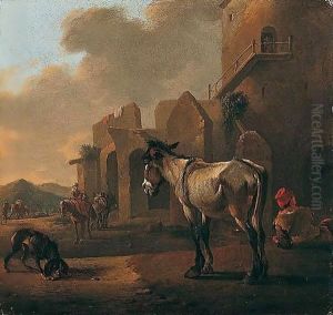 Italianate Landscape With A Donkey