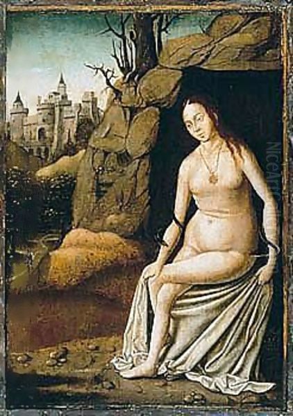 A Mountainous Landscape With A Female Allegorical Figure - view 1