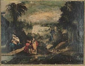 The Rest On The Flight Into Egypt by Camillo Procaccini
