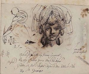 The Artist's Wife With Artistically Dressed Hair