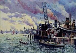 Le Port De Rotterdam by Maximilien Luce