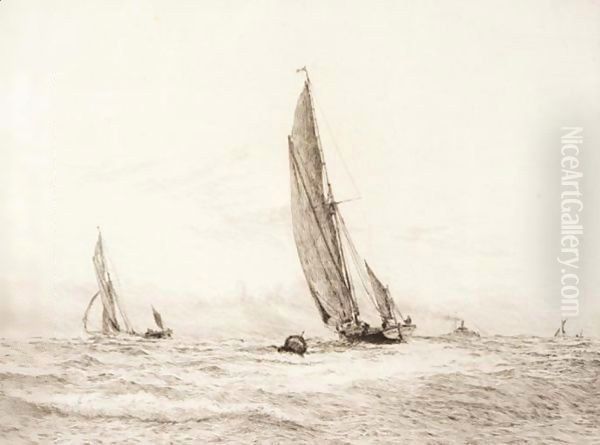 Thames Barges Racing - view 1