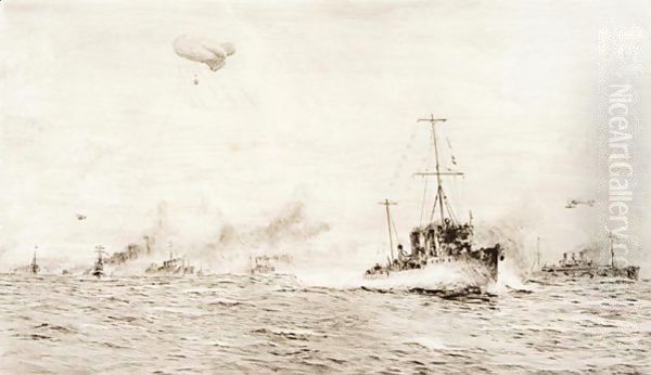 Escorting A Convoy Up The Channel - view 1