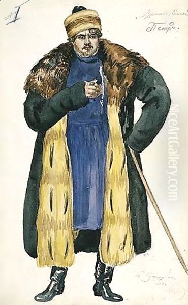 Costume Design For Pyotr With Cane - view 1