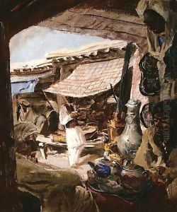 Tea Drinking In Afganistan by Alexander Evgenievich Yakovlev