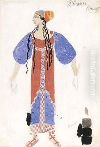 Costume Design For The Shepherdess In 'Daphnis And Chloe' (1912)