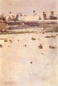 Winter Afternoon, Barbizon by Theodore Robinson