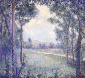 La Chaussee De Limetz, Giverny (On The Way To Limetz, Giverny) by Theodore Butler