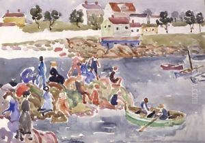 The Cove 2 by Maurice Brazil Prendergast