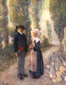 In Brittany, The Evening Hour, Pont Aven by Childe Hassam