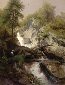 Waterfall by Herman Herzog