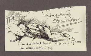 Orpen Asleep by Sir William Newenham Montague Orpen