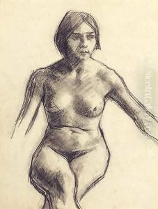 Female Nude With Legs Crossed