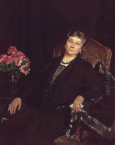 A Pair Of Portraits Seated At Home